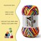 12-Pack Multicolor Chenille Crochet Yarn Kit – Fluffy Chunky Velvet Yarn for Crochet & Knitting, Soft Polyester Baby Yarn for Amigurumi, Blankets & DIY Crafts (100g / 87 yds Each) with Crochet Hook, Stitch Markers & Safety Eyes